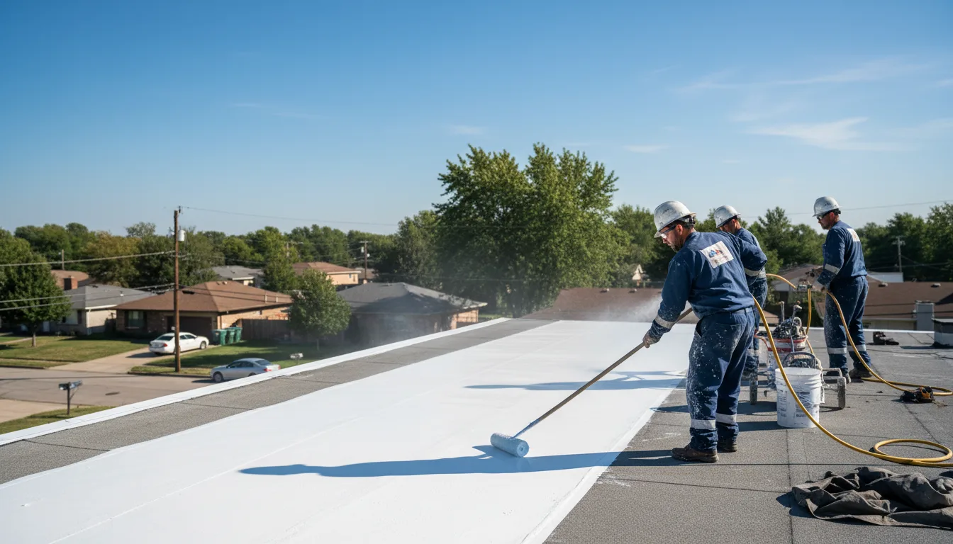 Commercial roof coating in Spencer, NC near me
